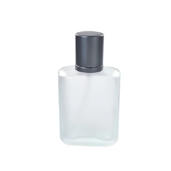 140pc*30ml apvalių matinio stiklo kvepalų buteliuko su sidabro pilkumo bžūp kosmetikos asmens kvepalai stiklo buteliai