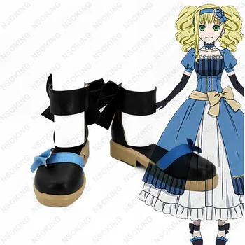 Black Butler Knyga Atlanto Elizabeth Midford Cosplay batai Anime batai, pagaminti pagal Užsakymą,