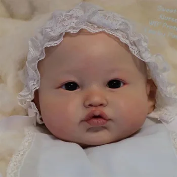 Atgimsta Lėlės Balta Kėbulo Pelėsių Modeliavimas Kūdikių Plastikinių Dalių Plika Baby Doll Vinilo Statulėlės, Plastikinės Dalys 20 Colių