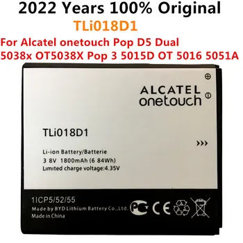 1800mAh TLi018D1 Baterija Alcatel One Touch Pop D5 Dual 5038x OT5038X Pop 3 5015D OT 5016 Bateria Batterij AKKU
