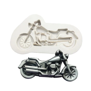 Motociklo Formos Silikono Formos Minkštas Tortas Dekoravimo Priemonės, Keksiukų, Šokolado Pelėsių