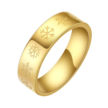Nerūdijančio Plieno Aukso Snaigės Silikono Vestuvinį Žiedą, Moterims Asmeninį Kalėdų Dovana Silikoninis Žiedas Žmona