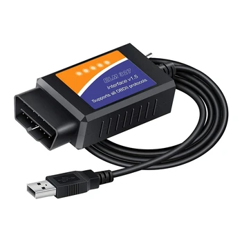 Forscan Elmconfig OBD2 Adapteris ELM327 USB Skaitytuvas Su MS-GALI / HS GALITE Perjungti OBDII Diagnostikos skaitytuvo 