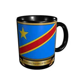 Promo Kongo Demokratinės Respublikos Vėliava Puodeliai Mielas Puodeliai Puodeliai Spausdinti Humoro Grafinis R300 multi-funkcija puodeliai