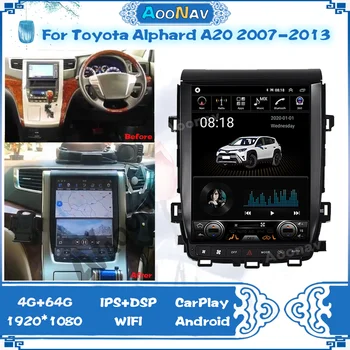 Automobilio Radijas Toyota Alphard A20 2007 m. 2008 m. 2009 m. 2010 m. 2011-2013 m. GPS Navigacija, Multimedia Stereo Grotuvas, 2 Din Vertikalus Ekranas
