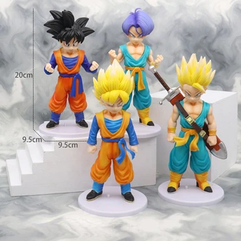 20cm Anime Dragon Ball Z Duomenys Saiyan Vaikystės Skrynios Gokas Super Sūnus Goten Veiksmų Skaičius, PVC Kolekcijos Modelis Žaislas Dovana