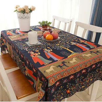 Populiarus lino staltiesė stačiakampio formos staltiesė medienos grūdų, dulkių, baras, restoranas staltiesė