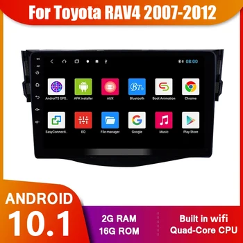 Automobilis Stereo-Toyota RAV4 2007-2012 1024*600 Android 11 Automobilių JOKIŲ DVD GPS Navigacijos Grotuvas Deckless Radijo Headunit Quad Core