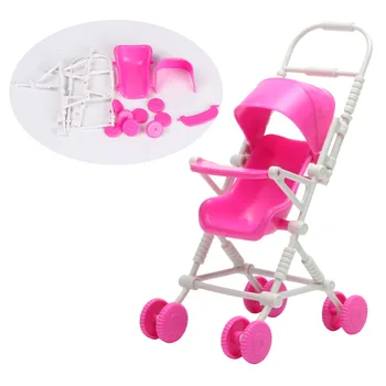 Naujoji Asamblėja Lėlės Kūdikio Vežimėlį Trolley, Vaikų Kambario Baldai Žaislų Rožinės Spalvos
