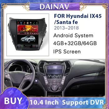 Automobilio Radijas Multimedia Stereo DVD Grotuvas Hyundai IX45/Santa fe 2013-2018 m. Vertikalus Ekranas, Automobilių GPS Navigacijos Auto Radijas Stereo
