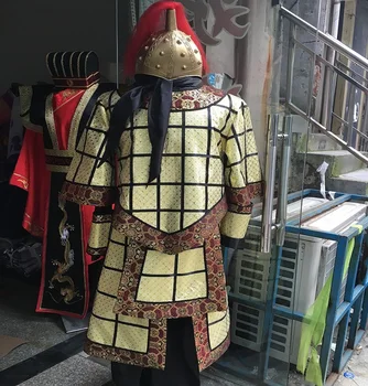 Aukštos kokybės kostiumas Soft armor drabužių bendrojo Čin karių senovės kostiumas dieviška karių nusileidžiančią iš Dangaus, cosplay