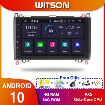 WITSON Android 10.0 Octa core(aštuonių branduolių) Automobilių Dvd Grotuvas GPS MERCEDES-BENZ A/B KLASĖS 4G RAM 64G ROM IPS JUTIKLINĮ EKRANĄ