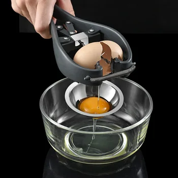 Nerūdijančio Plieno, Kiaušinio Atidarytuvas Kiaušinio Lukšto Pjovimo Virtuvės Reikmenys Kiaušinių Striptizo Trapus Separatorius Įtaisą