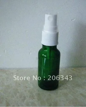 5ml žalia eterinio aliejaus butelis su baltos spalvos purškiamas cosmeticl pakuotė