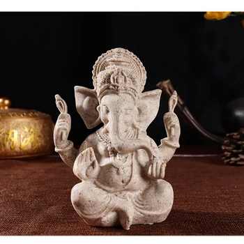 Derliaus Smiltainio Indijos Dramblių Ganeša Skulptūrų Namų Biuro Menas, Dekoracijos