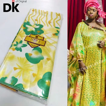 3 Metrų Afrikos Nėrinių Audinio Naujausias Stilius Nigerijos Spausdinti Baseino Riche Tissu Brokatas Baseino Moterų Vestuvės Suknelės