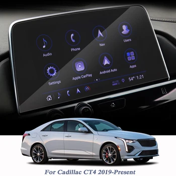 Automobilių Stiliaus GPS Navigacijos Ekrano Apsaugoti Stiklo Filmas Cadillac CT4 2019-Dabartinė prietaisų Skydelio Ekrano Plėvelė Lipdukas Auto Priedų