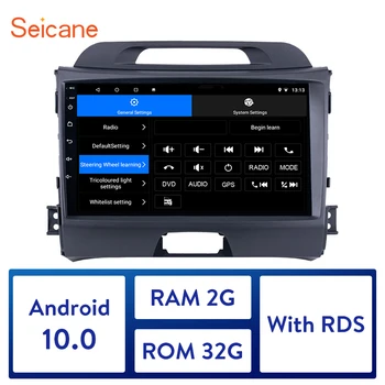 Seicane 2GB RAM Garso GPS Autoradio HD Lietimui jautrus ekranas Android 10.0 Automobilio Radijo 2010-2015 KIA Sportage WIFI paramos Carplay WIFI