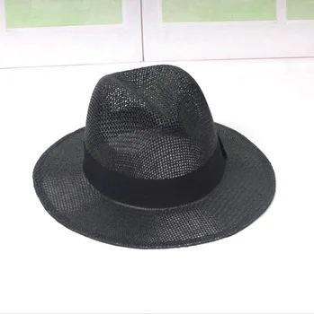 2022 m. vasarą popieriaus šiaudų panamos skrybėlė unisex populiarus kietas gražus gražus aukštos kokybės popieriaus, šiaudų fedora skrybėlės moterims ir vyrams