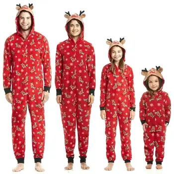 Naujas Kalėdų Šeimos Drabužių Mados Suaugę Vaikai Pižama Nustatyti Medvilnės Naktiniai Drabužiai Sleepwear Atitikimo Šeimos Komplektus Homewear