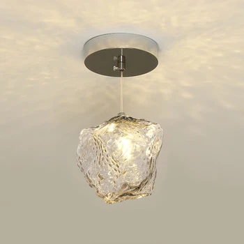 Kūrybos Stiklo Lubos, Pakabukas Šviesos diodų (LED) Kabo Lempa Akmens Interjero Apšvietimo Šviestuvas Eilėje Miegamojo Lovos