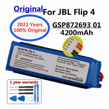 2022 Naujas 3.7 V 4200mAh Originalios Baterijos GSP872693 01, JBL Apversti 4 Flip4 Belaidžio 