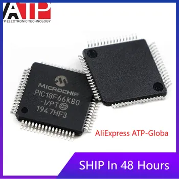ATP 1-10 Vienetų Mikrovaldiklis Chip IC integrinio Grandyno visiškai Naujas Originalus sandėlyje PIC18F66K80-I/PT TQFP-64 PIC18F66K80