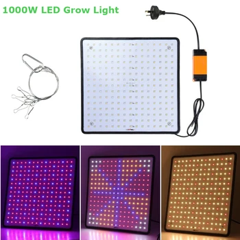 Led Grow Light 1000W viso Spektro Led Lempos Kambarinių Augalų Lemputės Šiltnamio efektą sukeliančių Hydroponics Fito Lempa Auga Palapinė MUMS, EU Plug
