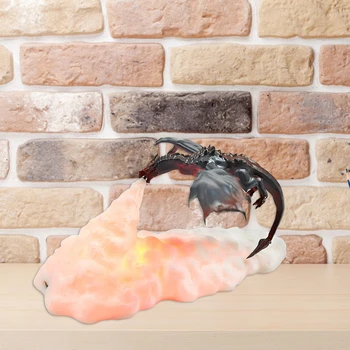 3D Atspausdintas Patalpų Apšvietimas Akių Apsauga Fire/Ice Dragon Stalo Šviesos Vaikai Miegoti Kartu USB Mokestis už Miegamasis/Gyvenamasis Kambarys