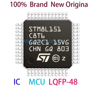 STM8L151C8T6 STM STM8L STM8L151 STM8L151C8 STM8L151C8T 100% visiškai Naujas Originalus IC MCU LQFP-48