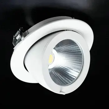 360 laipsnių sukimosi 15W COB LED Downlight pritemdomi embedded lubų lempos 60 spindulio kampas AC110V AC220V AC240V nemokamas pristatymas