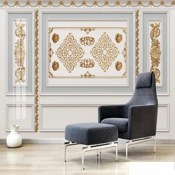 Europos Stiliaus 3D White Paprastas Šviesos Prabangus Sieninis Sienos Tapetai Gyvenamasis Kambarys Sofos Fone Namų Dekoro Papel De Parede 3D