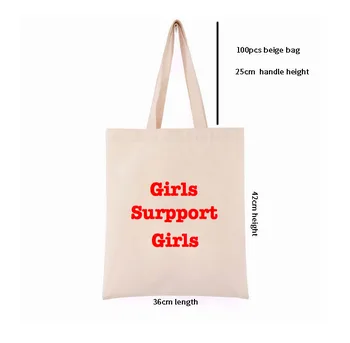 100 vnt Logotipą Drobės, Medvilnės Nešti Maišą Shopper Bag Moterų Mados Skalbti Paprastas Nešti Maišą Natūralios Drobės Pirkinių Krepšys