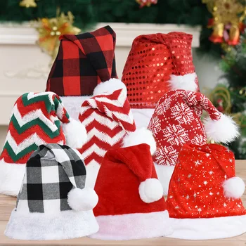 2021 Naujos Kalėdinės Kepurės, Kalėdų Papuošalai Skrybėlės Vaikų Kalėdų Dovanos Šalis, Kepuraitės, Žieminės Kepurės Moterims