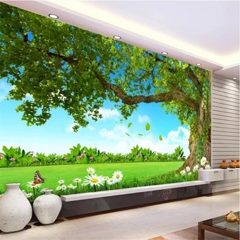 beibehang užsakymą foto tapetai už kambarį Peizažas baisus medžių Miegamasis Namų Dekoro 3D Sienų dengimas Dažymas