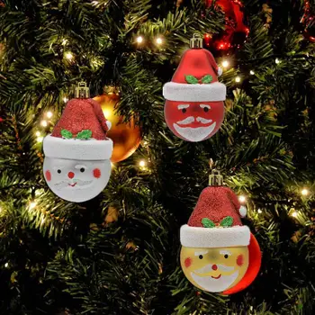 Kalėdų Medžio Karolius, Plastikiniai Kalėdų Eglučių Papuošalai, Lengvas Papuošti Populiarus Grūdintas Kalėdų Kabinti Pakabučiai