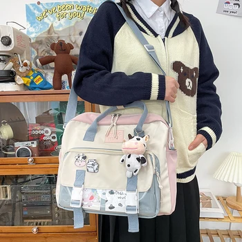 Japonijos Mielas Moterims, kuprinės, Preppy didelės talpos kuprinę moterų krepšys peties studentų tote krepšys, Universali Kuprinė