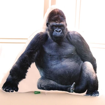 naujas black 3D pliušinis orangutan žaislas pliušinis gyvūnų orangutan pagalvę dovanų, apie 55x45cm
