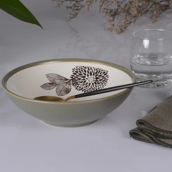 7 colių ranka-dažytos asmenybės kūrybinės keramikos dubenėlį restoranas namų miltų sriuba bowl