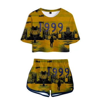 Joey Bada$$ Dviejų dalių Rinkiniai Moterims Mados Atsitiktinis marškinėliai+šortai, Drabužiai Daina Importuoti 3D Spausdinimo 2021 Mados Moterų Trumpas, Saldus