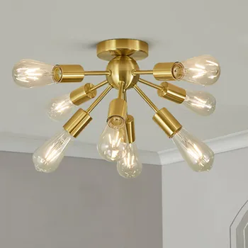 9 vadovauja aukso lubų šviesos lempos, LED pusiau įleistinis šviesos rungtynių, virtuvė, valgomasis kambarys koridoriaus aukso LED lubų šviesos lempos