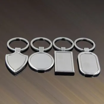 200pcs/lot 4 Naujausias Dizaino Metalo Tuščią Keychains Reklamos LOGOTIPĄ Keyrings Reklamos Šaliai Dovanos Naudai ZA5175
