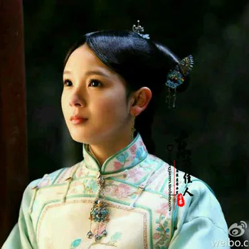 Respublikonų Laikotarpį TV Žaisti Monstras Žudikas Wu Xin Fa Shi Aktorė Paties Dizaino Mėlynos spalvos Siuvinėjimo Qifu Čing Dinastijos Kostiumas