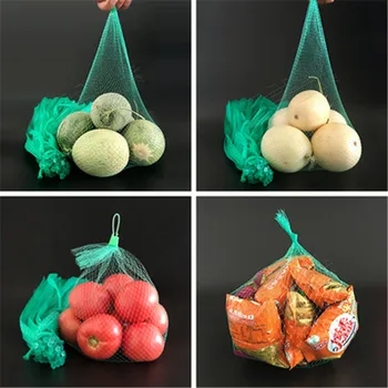 Česnakai net maišą maisto išsaugojimo net nailono Krepšys plastikinės pakuotės neto vaisių pakavimo Maišelis Sodo grynosios Daugkartinio naudojimo