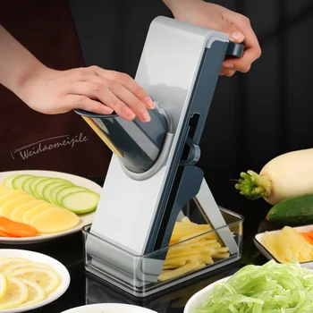 Paspauskite tipo daržovių cutter virtuvės vertus-alkūninius daržovių cutter svirtis citrinų slicer smulkintuvas tarka mėsos cutter