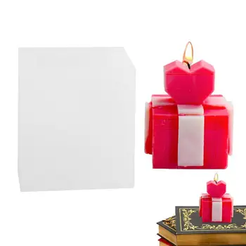 Silikono Kalėdų Dovanų Dėžutėje Žvakių Liejimo Aromato Žvakė Gipso Formų 