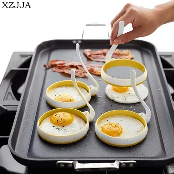 XZJJA 2vnt/komplektas Kūrybiškumą Virtuvės Apvalios Formos Keptas Kiaušinis Pelėsių Non-Stick 