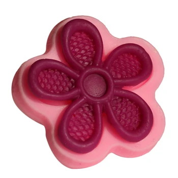 Penkių Žiedlapis Gėlės 3D Silikono Formos Rose Formos Šabloną Už Muilą,Saldainiai,Šokoladas,Ledai,Gėlės, Tortas Dekoravimo Įrankiai