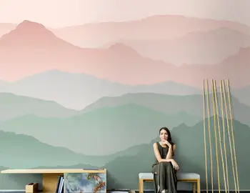 Custom tapetai, freskos Kinijos ranka-dažytos abstrakčiai rašalo spalva tapetai kambarį, TV foną, sienos papel de parede