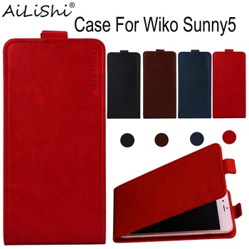 AiLiShi Atveju Wiko Sunny5 Prabanga Apversti Aukščiausios Kokybės PU Oda Atveju Wiko Išskirtinės 100% Telefono Apsauginis Dangtelis Oda+Stebėjimą